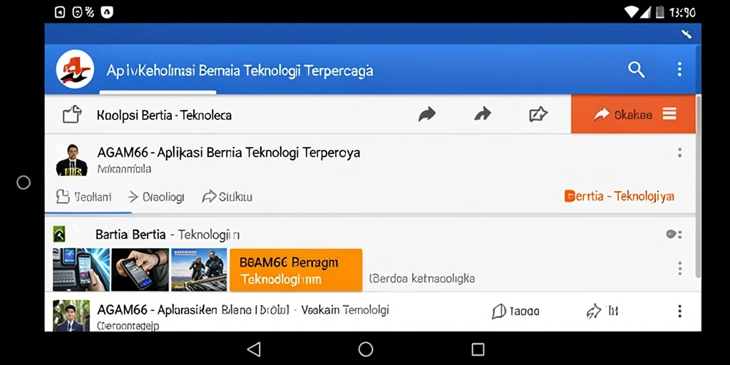Tampilan antarmuka AGAM66 yang modern dan informatif