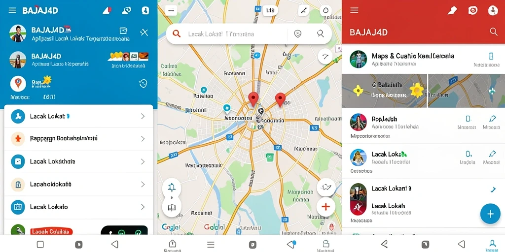 Antarmuka sederhana BAJAJ4D untuk pelacakan lokasi.