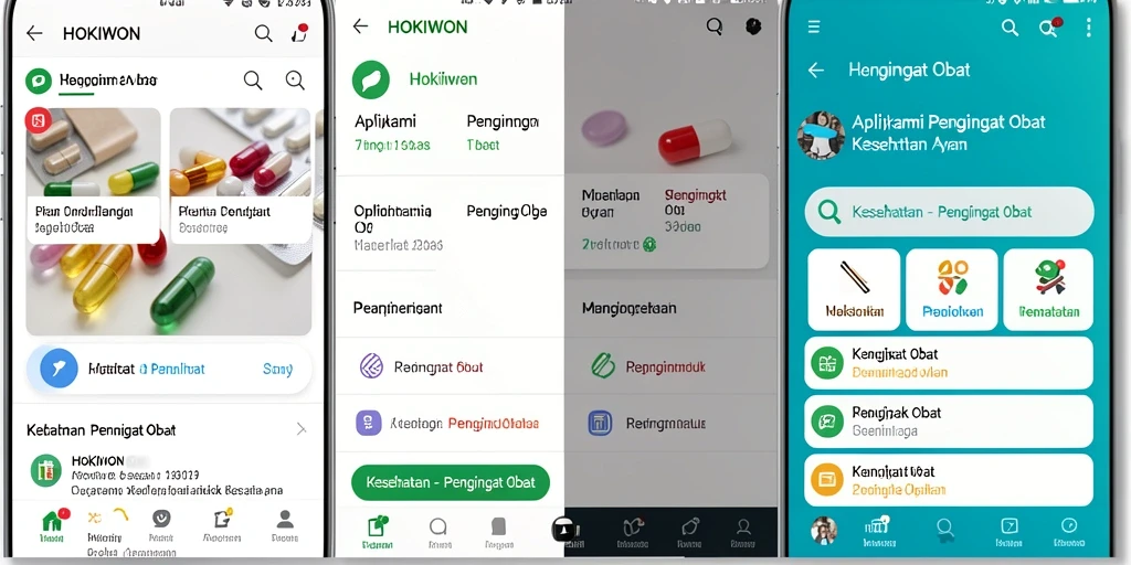 Tampilan antarmuka utama HOKIWON yang mudah digunakan.