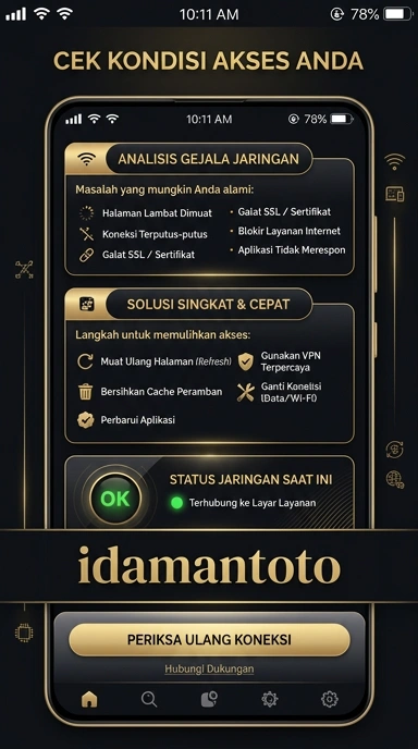 Tampilan link alternatif idamantoto