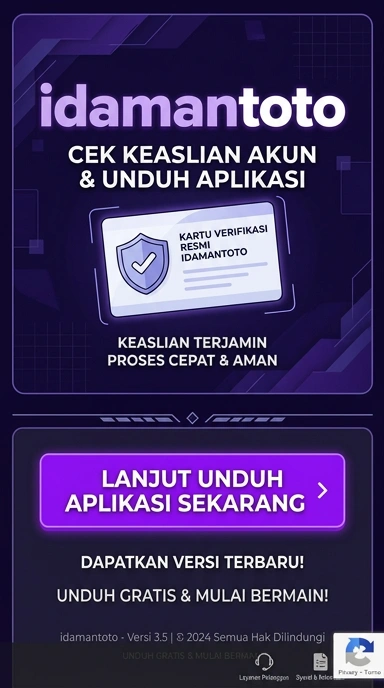 Tampilan kanal resmi idamantoto